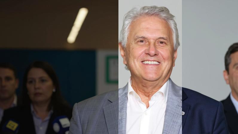 os governadores Tarcísio de Freitas, Ratinho Junior, Romeu Zema e Ronaldo Caiado também são considerados pré-candidatos à presidência da República em 2026. (Foto: Larissa Navarro/Alesp, Geraldo Bubniak/AEN, Aluísio Eduardo/Digital MG e Divulgação/Governo de Goiás)