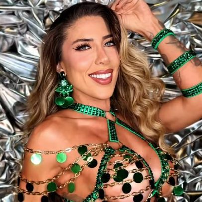 Tati Minerato se inspira em Paolla Oliveira em ensaio para a Grande Rio