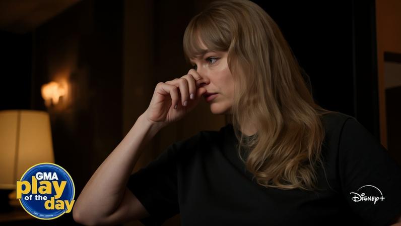 Taylor Swift wiped away some tears while recalling how challenging the Eras Tour was. Disney
