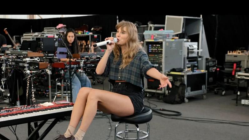 Taylor Swift opened up about the lengths she went to keep her Eras Tour surprises in her new Disney+ docuseries. Disney+.