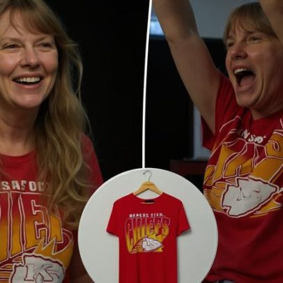 Camiseta Junk Food Clothing de Taylor Swift para Chiefs retorna ao estoque