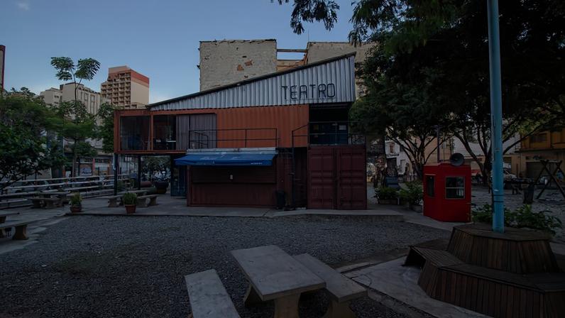 O teatro mantém sua sede em um terreno na rua dos Gusmões, na região da Luz. Créditos: Nicole D'Fiori