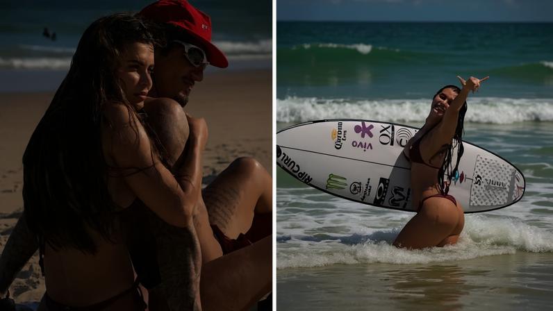 Isabella Arantes e Gabriel Medina — Foto: reprodução/instagram