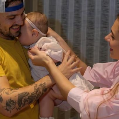 Jade Magalhães celebra primeiro aniversário da filha ao lado de Luan Santana
