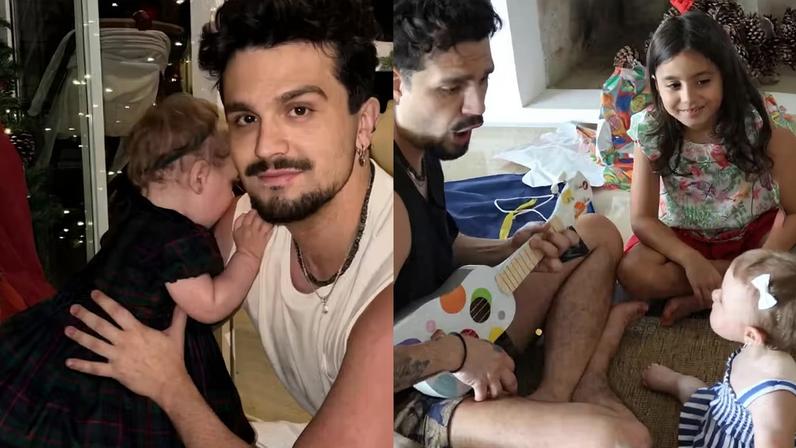 Luan Santana recebe elogios ao compartilhar cliques de Natal com a filha — Foto: Reprodução/Instagram