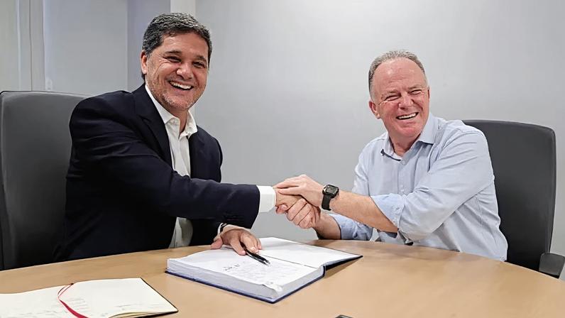 Eleições 2026: Renato Casagrande confirma apoio ao vice Ricardo Ferraço para disputar o governo do Espírito Santo — Foto: Divulgação/Governo do ES