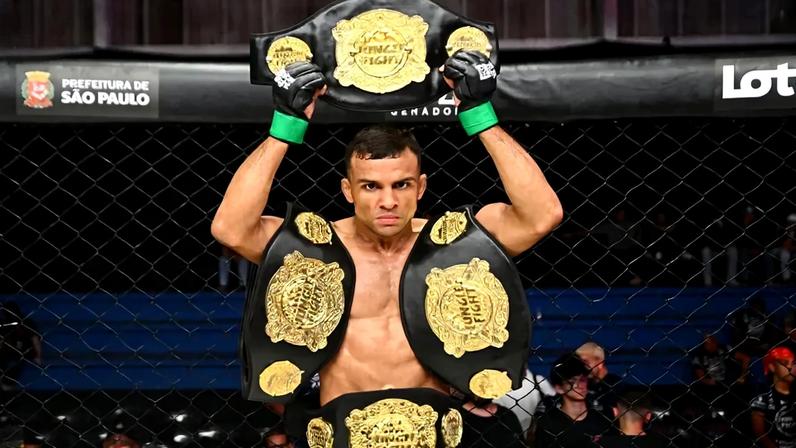 Tiago Pereira é um dos maiores campeões do Jungle Fight (Foto: Leandro Bernardes / Wanderson Oliveira / Pximages)