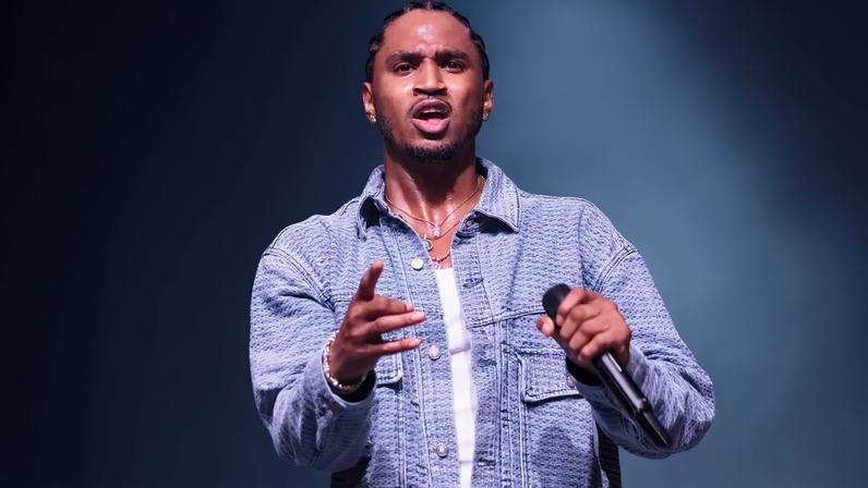 Trey Songz performs at Funk Fest on Sept. 27, 2025.