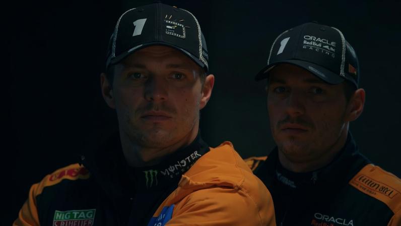 Oscar Piastri, Lando Norris e Max Verstappen disputam o título da Fórmula 1 (F1) (Fotos: Patrick T. Fallon / AFP // Frederic J. Brown / AFP // Mason/Getty Images/AFP)