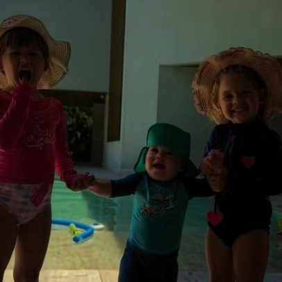 Virginia divulga fotos dos filhos no Rio, na casa de Vini Jr., e agradece estadia