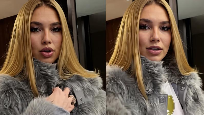Virginia Fonseca mostra look para jogo do Real Madrid