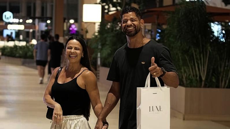 Viviane Araujo e Guilherme Militão — Foto: AgNews