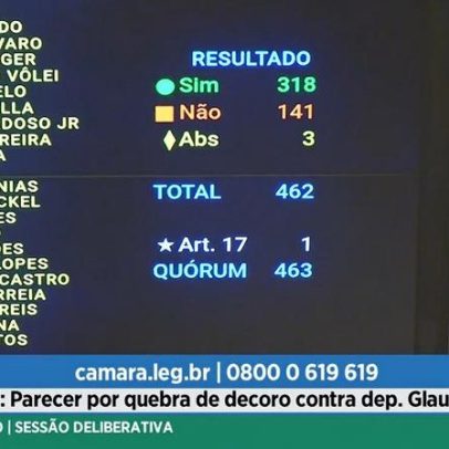 Câmara suspende mandato de Glauber Braga; votações de deputados e partidos
