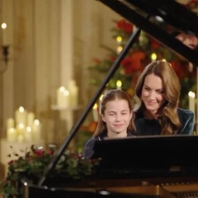 Kate Middleton e Charlotte tocam surpresa em dueto de piano no serviço de Natal