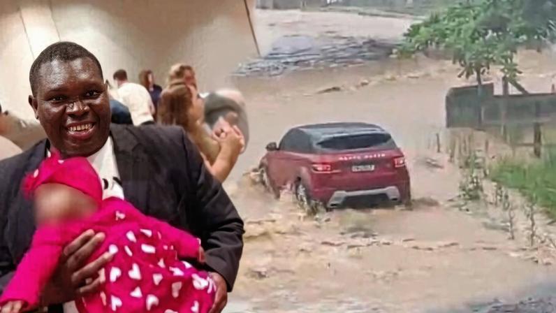 Casal estrangeiro morre com bebê após enxurrada em SC