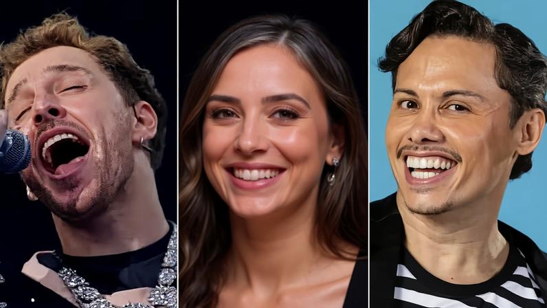 Diego Martins venceu 'The Masked Singer Brasil', Renata Saldanha ganhou o 'BBB 25' e Silvero Pereira foi o campeão do quadro 'Dança dos Famosos' — Foto: TV Globo