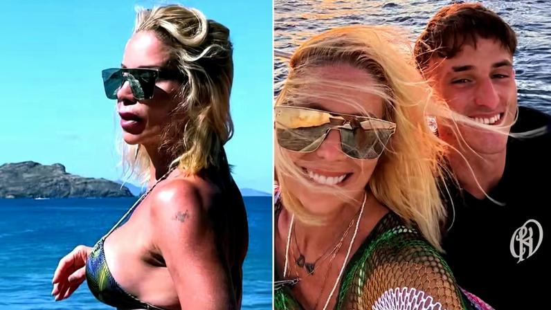 Danielle Winits no Caribe com o filho mais velho, Noah — Foto: Reprodução/Instagram