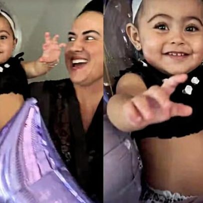Graciele Lacerda faz surpresa de aniversário para Clara, filha de Zezé Di Camargo