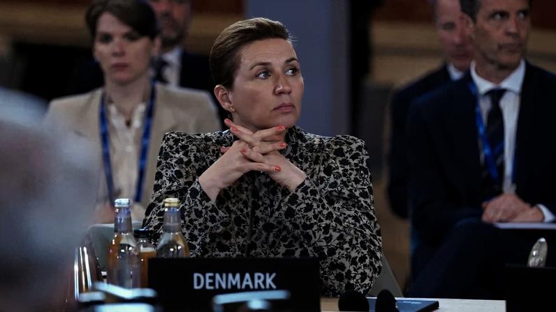 A primeira-ministra da Dinamarca, Mette Frederiksen – Foto: Lise Åserud / NTB / AFP