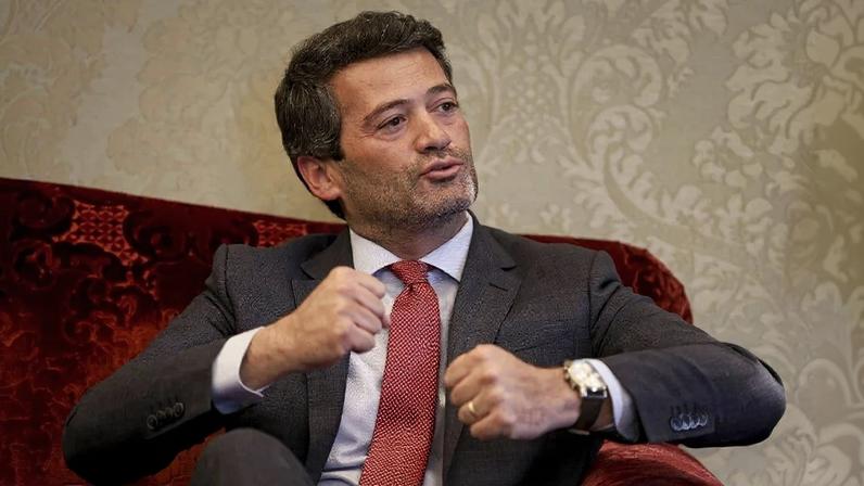André Ventura, líder do partido Chega, da extrema-direita de Portugal.