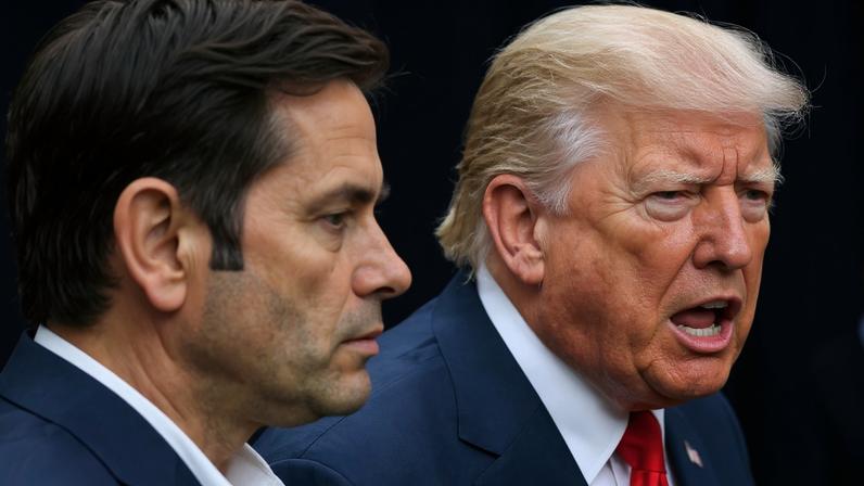 O presidente Donald Trump ao lado do secretário de Estado Marco Rubio. Foto: ANDREW CABALLERO-REYNOLDS /AFP