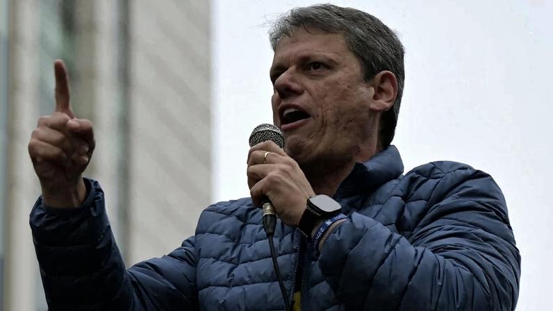 o governador de São Paulo, Tarcísio de Freitas. Foto: Nelson Almeida/AFP