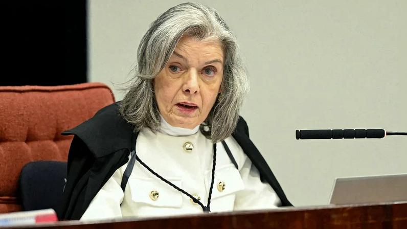 A ministra Cármen Lúcia no julgamento do golpe. Foto: Evaristo Sá/AFP