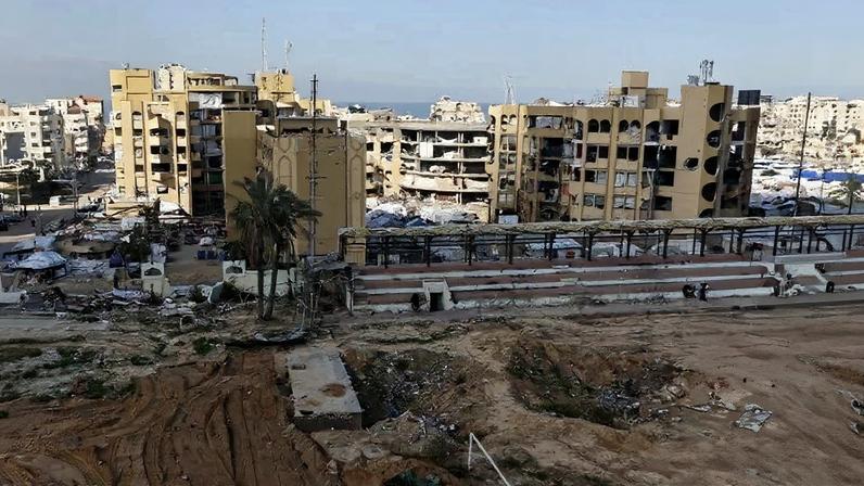 A Faixa de Gaza em 3 de janeiro de 2026. Foto: Omar AL-QATTAA / AFP