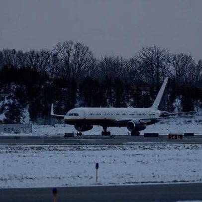 Avião com Nicolás Maduro chega aos Estados Unidos