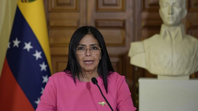 A agora presidente interina da Venezuela, Delcy Rodríguez – foto: Juan Barreto/AFP