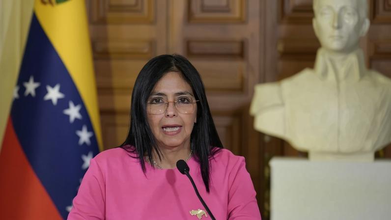 A agora presidente interina da Venezuela, Delcy Rodríguez – foto: Juan Barreto/AFP