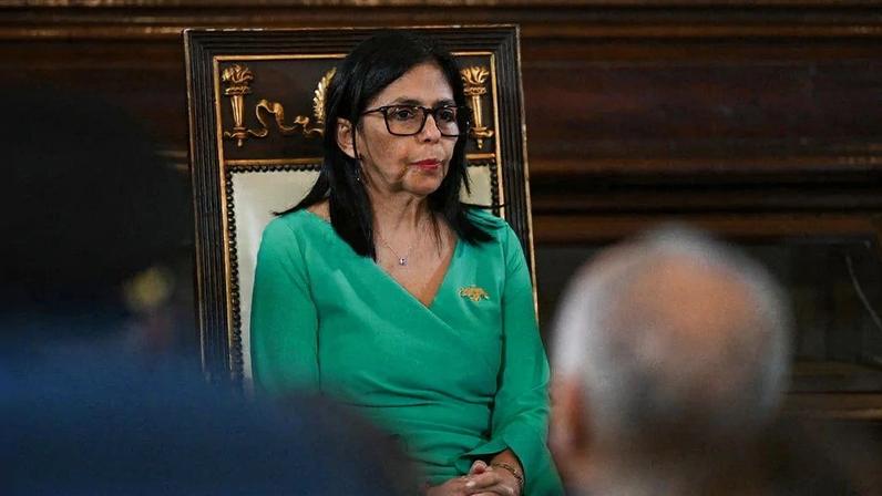 A presidente interina da Venezuela, Delcy Rodriguez. Foto: Federico PARRA / AFP