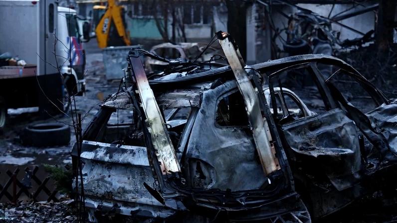 Ataque russo contra a Ucrânia. Foto: Mykola SYNELNYKOV / AFP