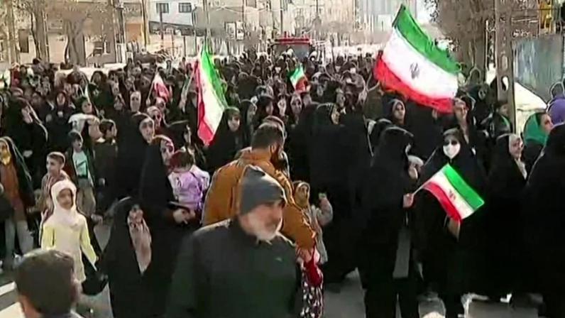 Protestos nas ruas do Irã Foto: IRAN PRESS / AFP