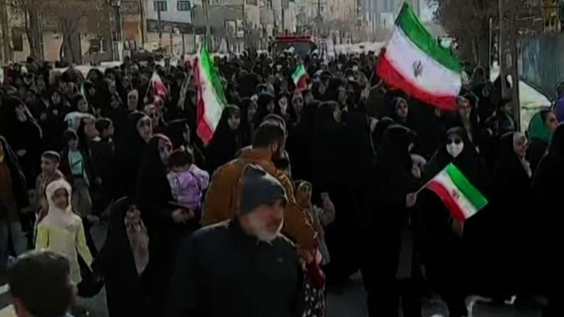 Protestos nas ruas do Irã Foto: IRAN PRESS / AFP