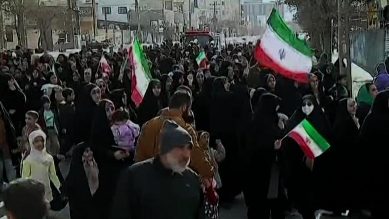 Protestos nas ruas do Irã Foto: IRAN PRESS / AFP