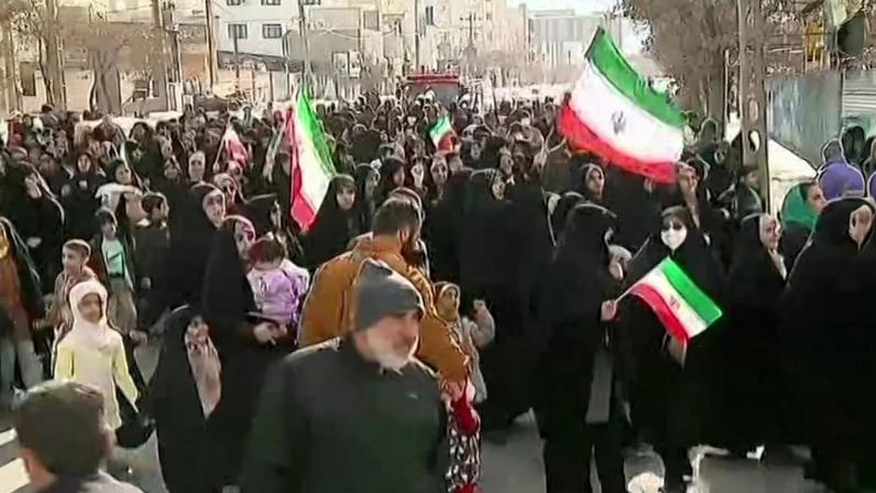 Protestos nas ruas do Irã Foto: IRAN PRESS / AFP