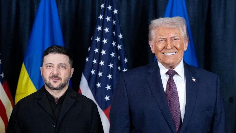 O presidente ucraniano, Volodymyr Zelensky, e o líder norte-americano Donald Trump. Foto: AFP PHOTO/UKRAINIAN PRESIDENTIAL PRESS SERVICE