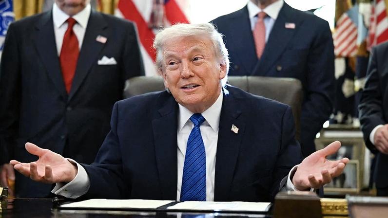 Donald Trump comanda um país dividido. Foto: ANNABELLE GORDON / AFP