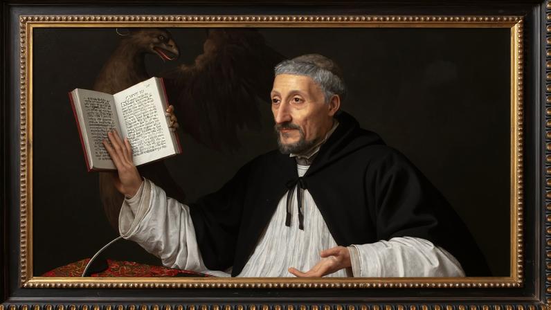 Sofonisba Anguissola’s Portrait of a Canon Regular (1552) Courtesy Robert Simon Fine Art