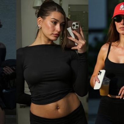 Hailey Bieber volta a usar marca de roupas fitness fundada por influenciadores