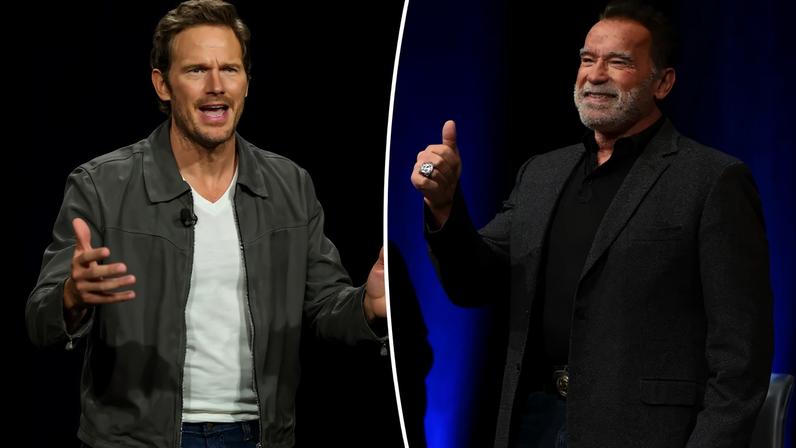 Chris Pratt, seen here in Las Vegas in April 2025, divulged the sizable gift Arnold Schwarzenegger gave him.