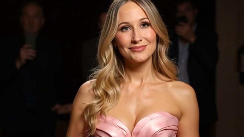 Niki Glaser was glowing on the Golden Globes red carpet on Sunday.
