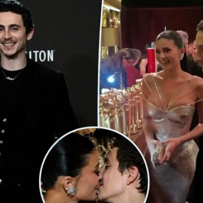 Kylie Jenner e Timothée Chalamet trocam beijo; Globo de Ouro gravado