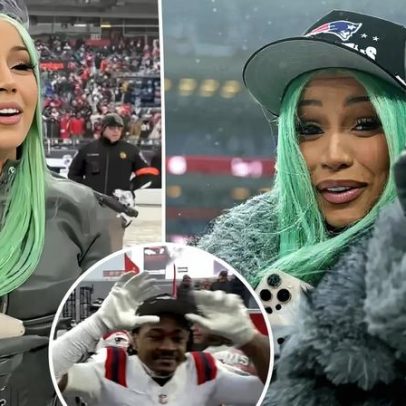 Cardi B celebra vaga de Diggs no SB após triunfo do Patriots sobre Broncos