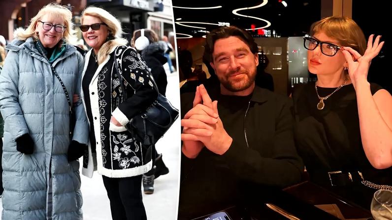 Future in-laws Donna Kelce and Andrea Swift link arms during joint appearance at Sundance Film Festival