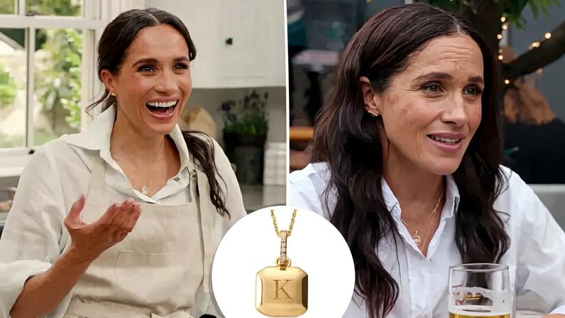 Meghan Markle's custom necklace is back in stock.