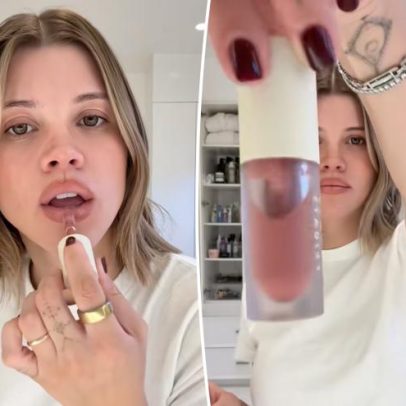 Óleo labial cintilante de Sofia Richie Grainge tem 30% de desconto