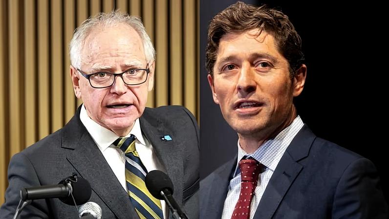 Tim Walz and Jacob Frey.