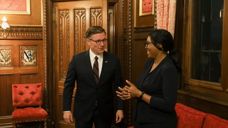 Kemi Badenoch met with Mike Johnson on 20 January 2026, pressing him on the Chagos Islands deal